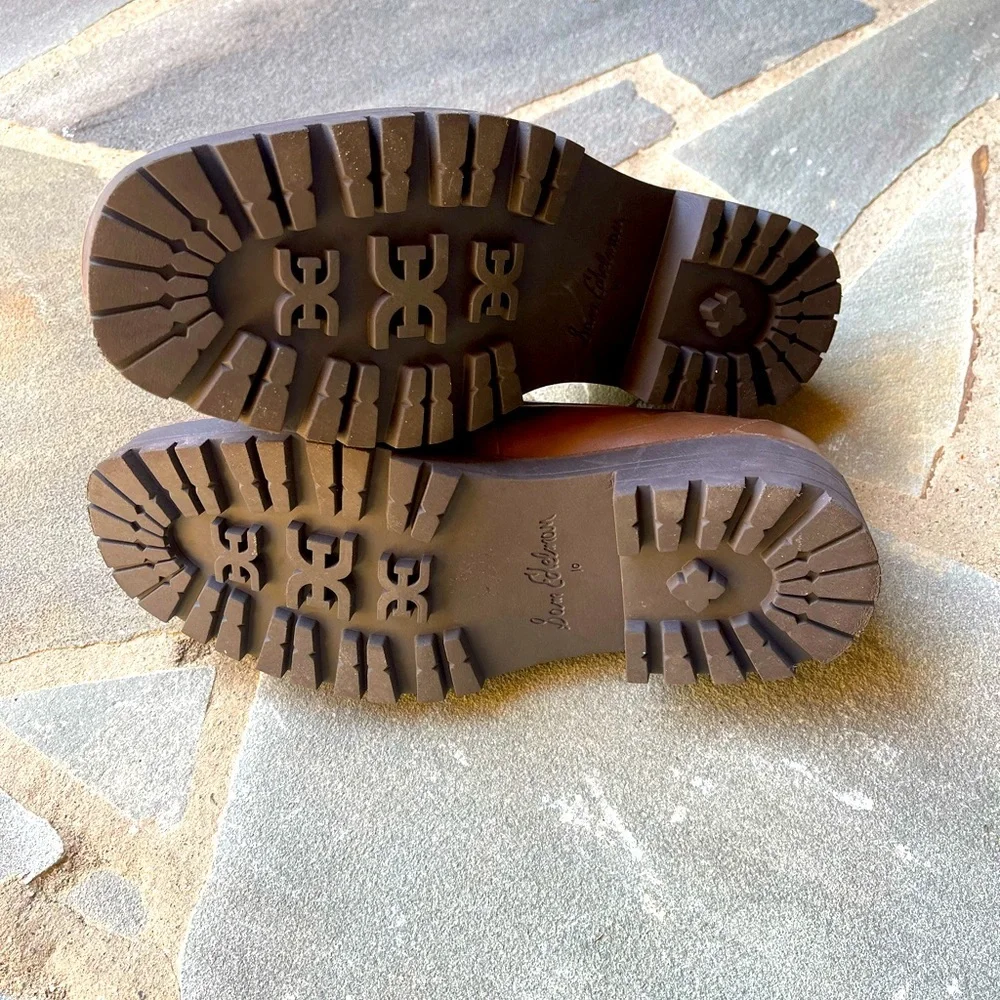 New🌟Sam Edelman -LAURS LUG SOLE LOAFER -Olive Taupe Modern Ivory Cedar
